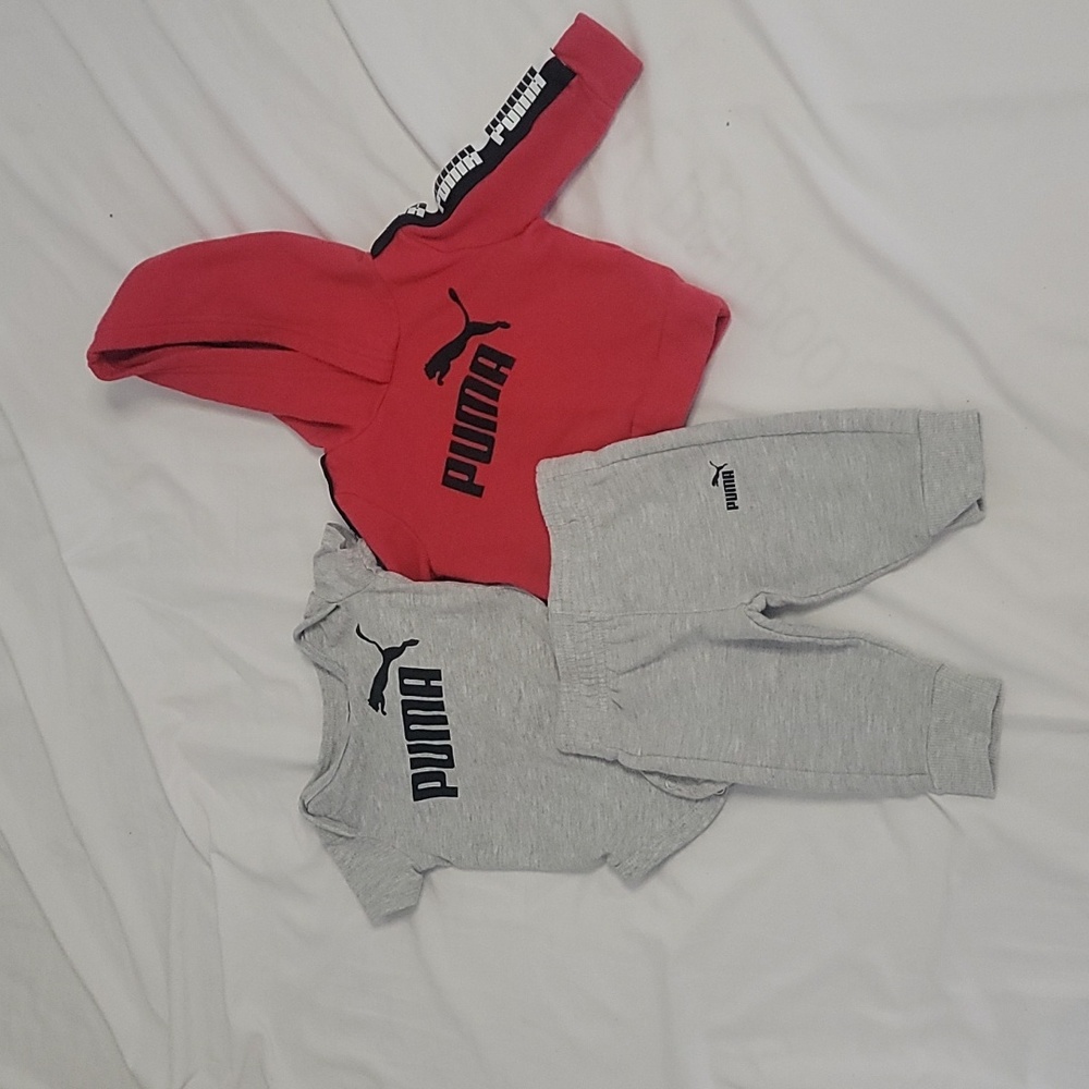 0-3 months bundle, boy puma, outfit